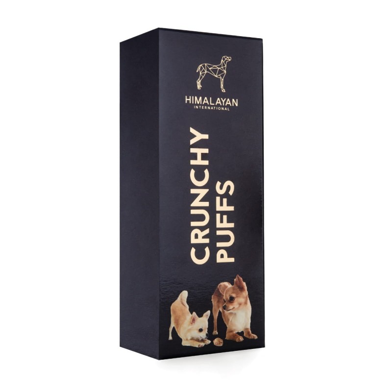 Kraukšķīgi jaka siera našķi suņiem "Crunchy Puffs", 70 g