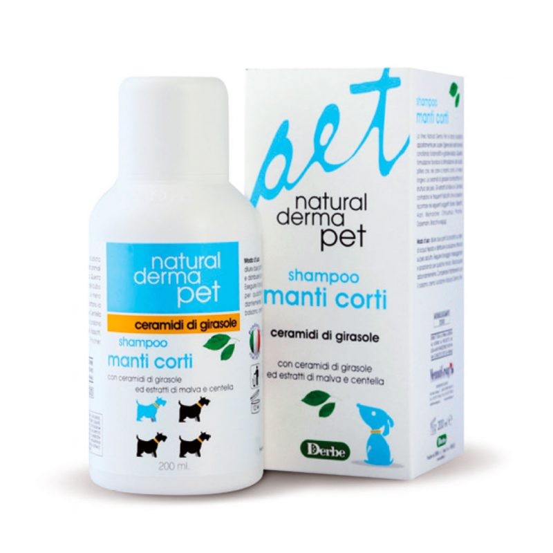 Dabīgs Derma Pet šampūns suņiem - saulespuķu keramīdi un malvas ekstrakts