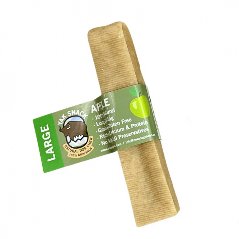 Jaku siers suņiem ar āboliem, Yak Snack Apple, L izmērs