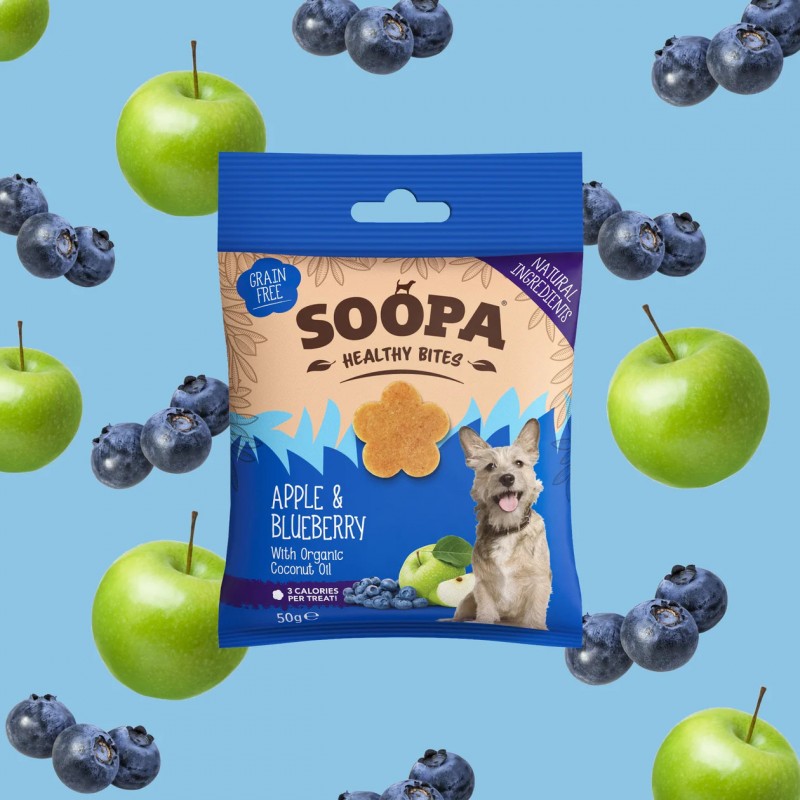 SOOPA Ābolu un melleņu zobu kociņi suņiem, 50g