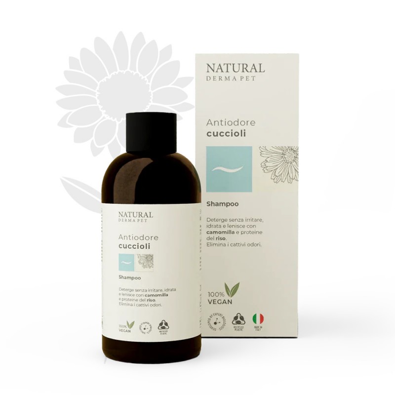 Šampūns kucēniem - īpaši maigs un nomierinošs ar rīsu proteīnu un kumelītēm