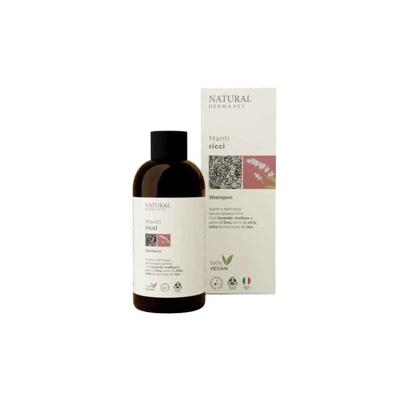 Natural Derma Pet Curly Coat Shampoo - Šampūns cirtainai un viļņainai spalvai, 200ml