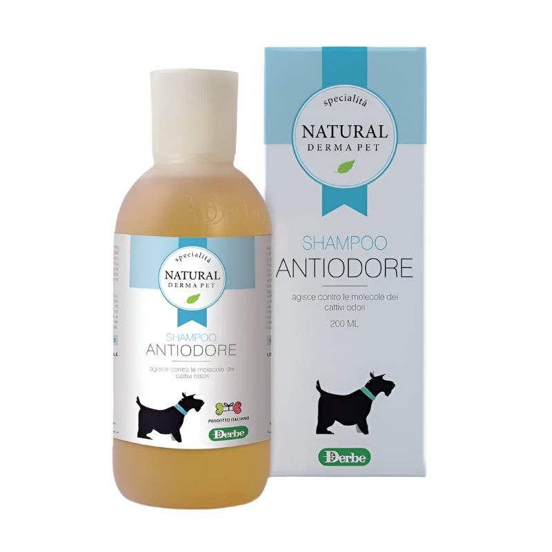 Šampūns suņu nepatīkamo aromātu novēršanai - ar citronu, eikaliptu un bergamoti