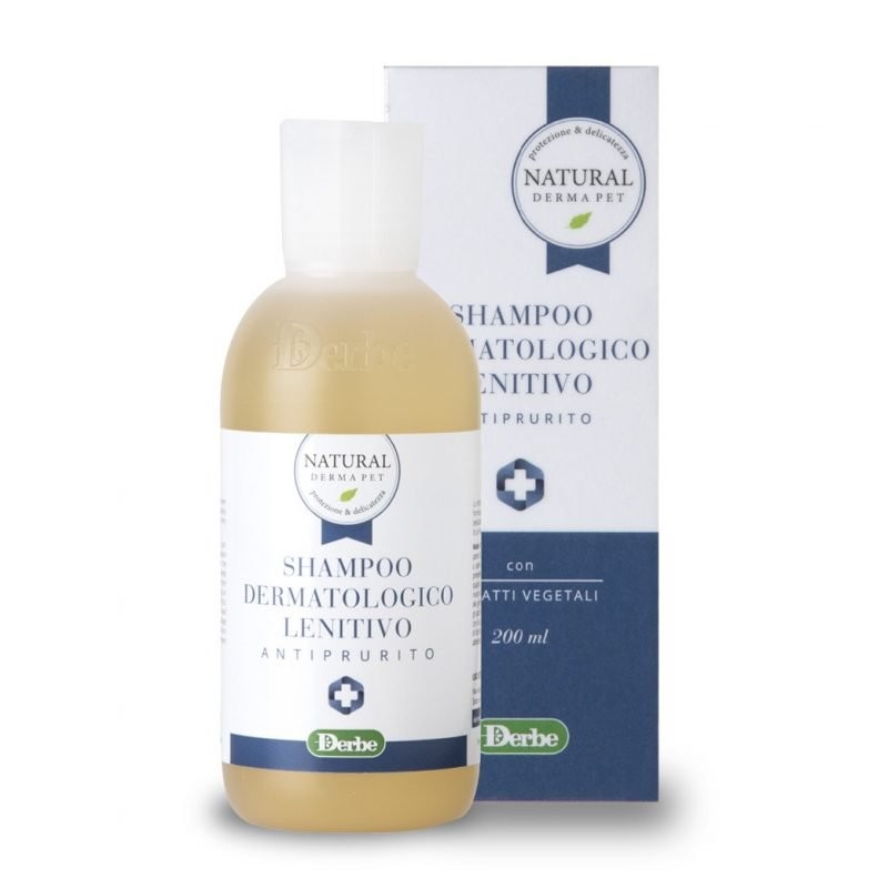 Dabīgs Derma Pet šampūns jutīgai ādai - nomierina niezi ar alveju un kumelītēm