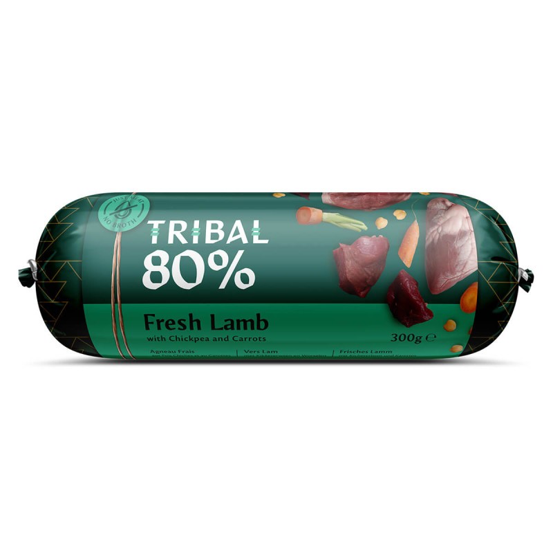 Mitrā barība suņiem ar jēra gaļu | Tribal Gourmet desa