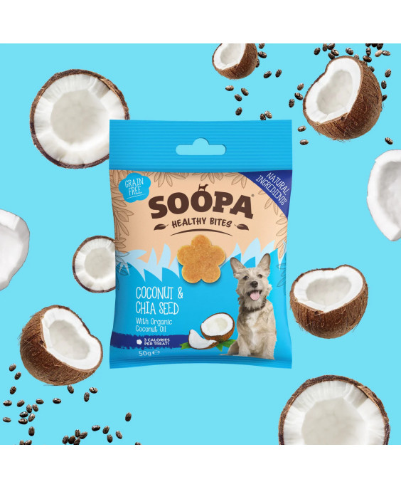 SOOPA kokosriekstu un čia sēklu kārumi suņiem