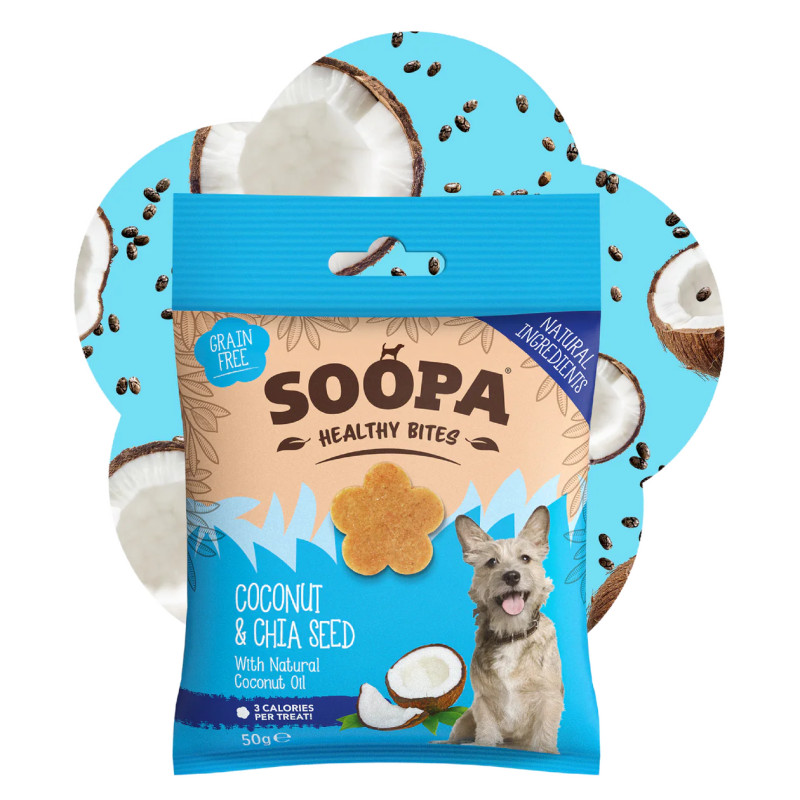 SOOPA kokosriekstu un čia sēklu kārumi suņiem
