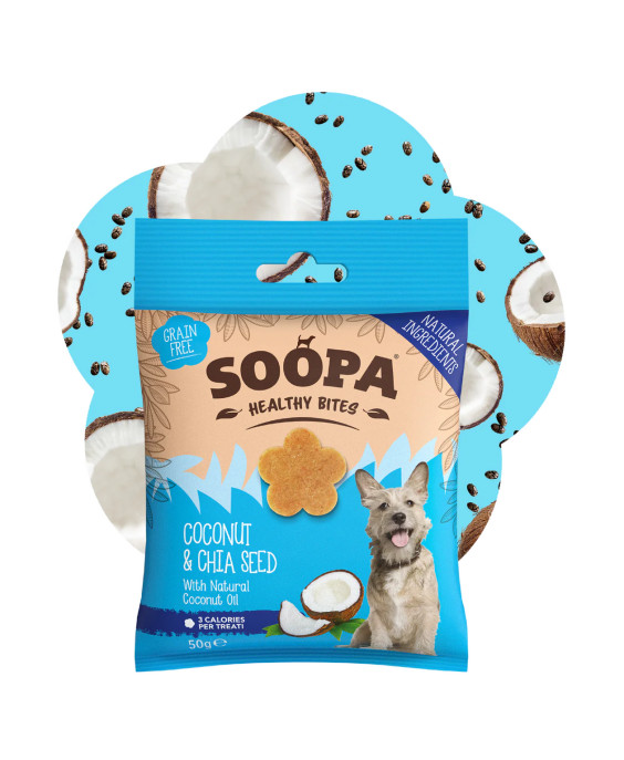 SOOPA kokosriekstu un čia sēklu kārumi suņiem
