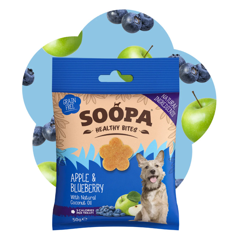 Ābolu un melleņu kārumi suņiem - Soopa Healthy Bites