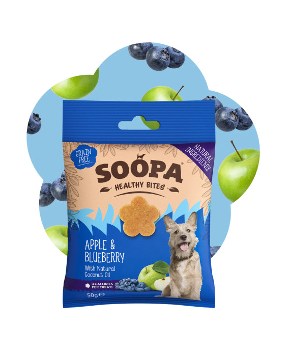 Ābolu un melleņu kārumi suņiem - Soopa Healthy Bites