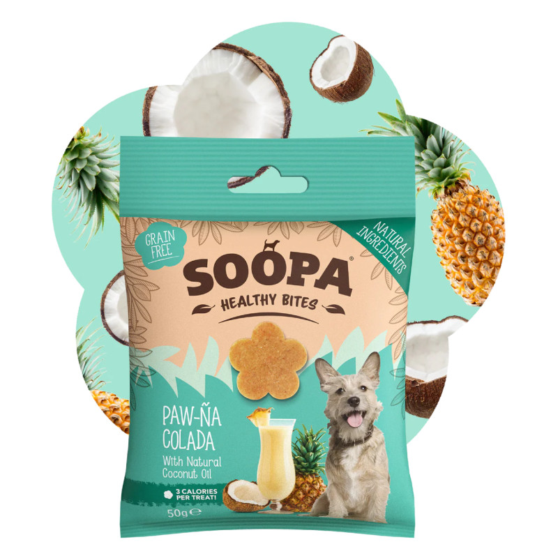 Paw-Na Colada našķi suņiem, SOOPA