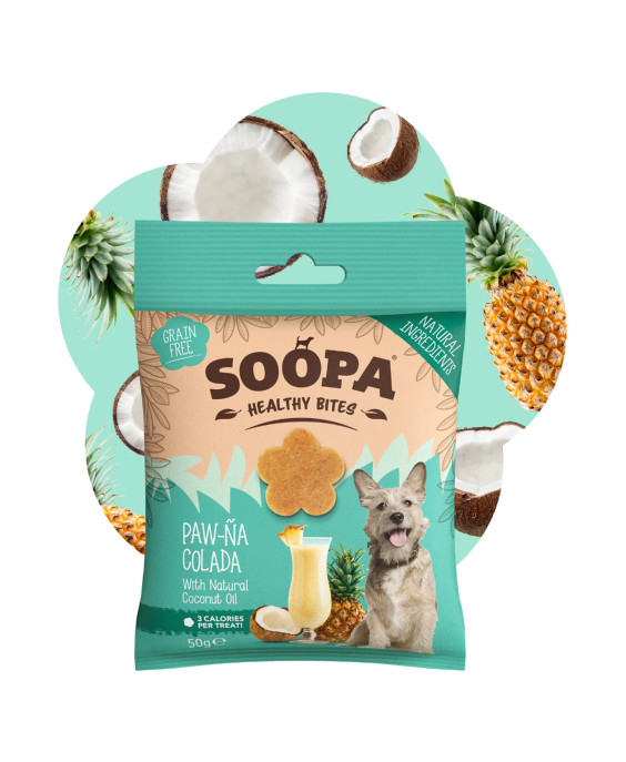 Paw-Na Colada našķi suņiem, SOOPA
