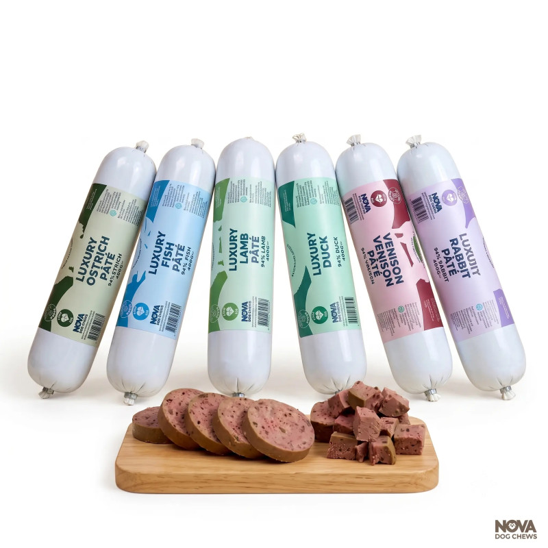 NOVA pastēšu komplekts suņiem Paddock Farm Luxury Pate (6 gab.)
