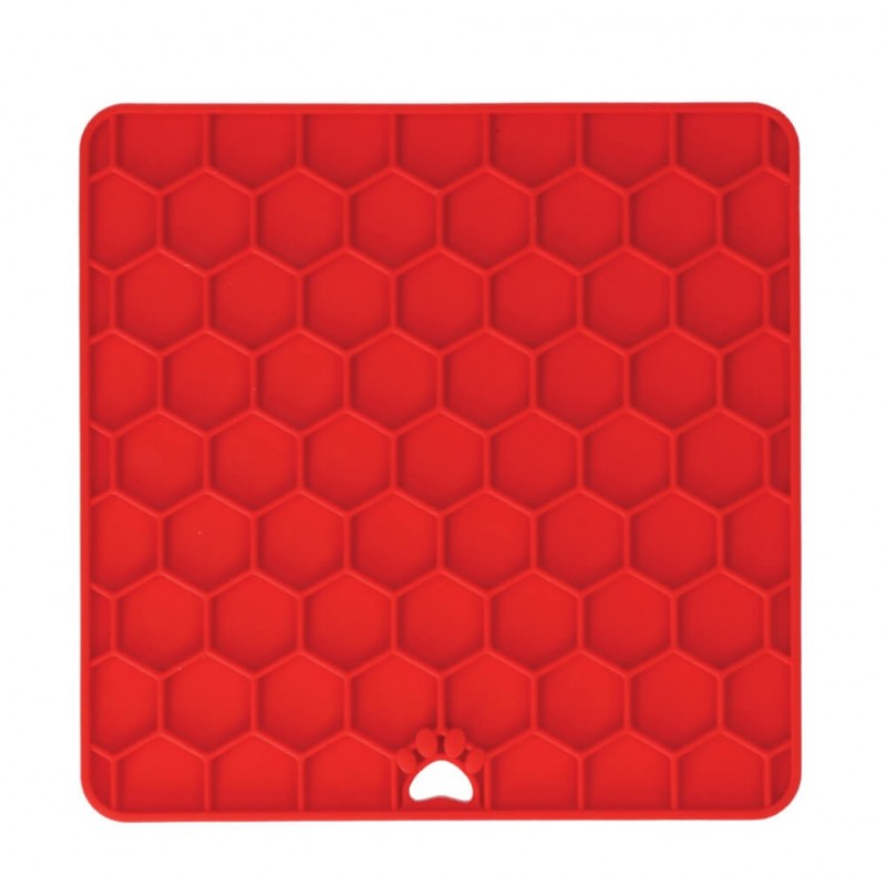 Fun & Relax Lick Mat suņiem, sarkans