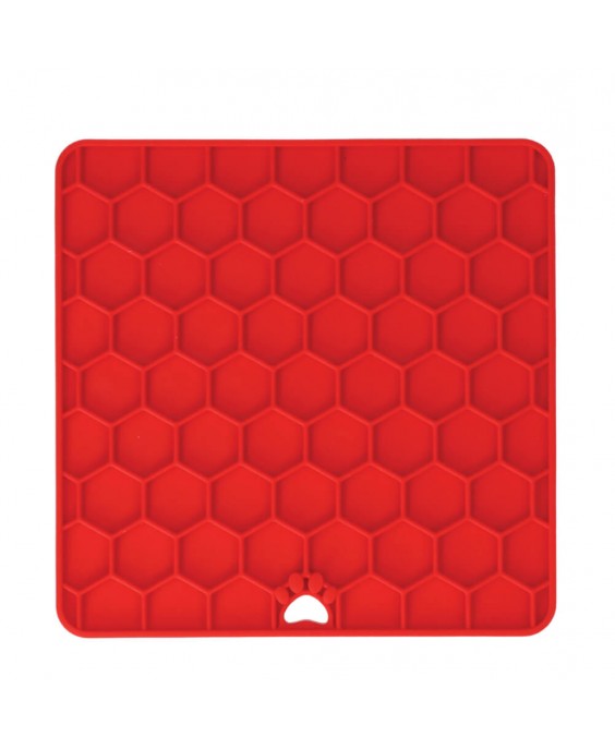 Fun & Relax Lick Mat suņiem, sarkans