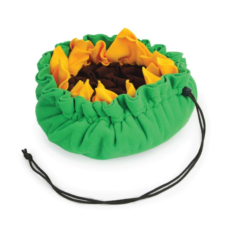 Saulespuķu čūskas paklājiņš suņiem AFP