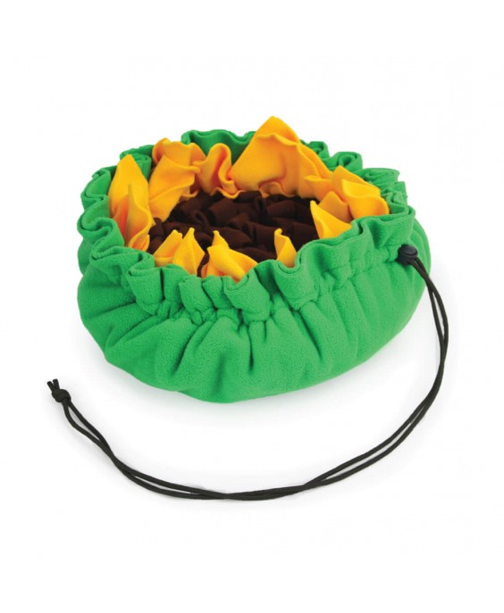 Saulespuķu čūskas paklājiņš suņiem AFP