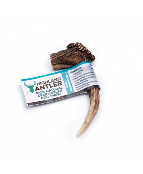 Dabīgs briežu rags suņiem, S izmērs (50-75 g), kārums suņiem