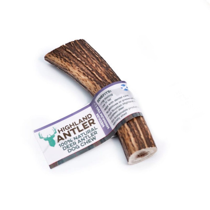Dabīgs briežu rags suņiem, M izmērs (76-150 g.) Dabīgs briežu rags suņiem, M izmērs (76-150 g.)